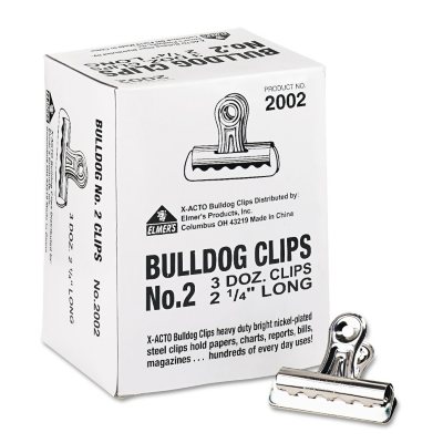 X-ACTO - Bulldog Clips, Steel, 1/2
