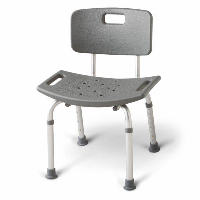 UPC 080196711393 product image for Medline Aluminum Bath Bench with Back, Gray | upcitemdb.com