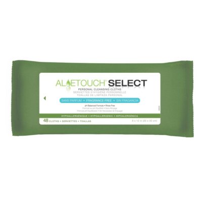 Medline Aloetouch Premium Cleansing Wipes - 12 pk.
