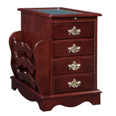 Heirloom Cherry Magazine Cabinet Table