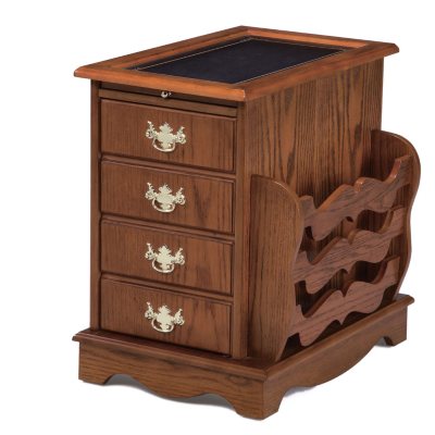 Nostalgic Oak Magazine Cabinet Table