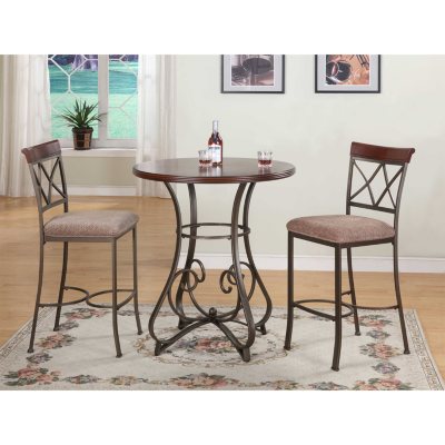 Hamilton Pub Table & Bar Stools 3-Piece Set
