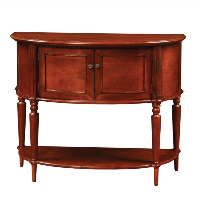 Demilune Console Table - Warm Cherry