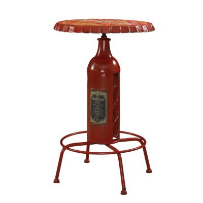 Vintage Bottle-Cap Pub Table