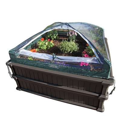 Lifetime Raised Garden Kit (2 beds, 1 enclosure)