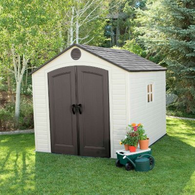 lifetime 8 x 10 outdoor storage shed by lifetime item 678175 model 