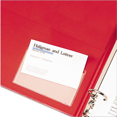 Cardinal - HOLDit! Poly Business Card Holders, Top Load, Clear - 10 Count
