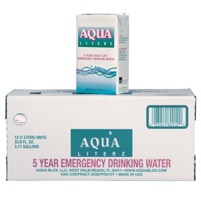 Aqua Literz Emergency Water - 12 ct. - 33 oz.