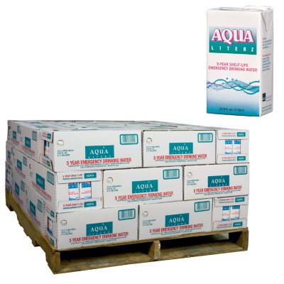 Aqua Literz Emergency Water - 540 ct. - 33 oz. (1/2 pallet - 45 cs.)