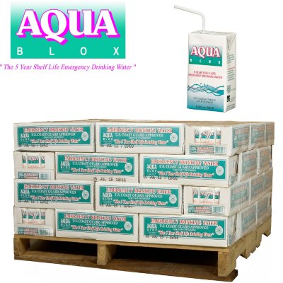 Aqua Blox Emergency Water - 1440 ct. - 8.45 oz. (1/2 pallet - 60 cs.)