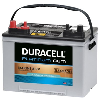 Duracell® AGM Deep Cycle Marine and RV Battery - Group Size 34M - Sam 