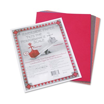 Pacon - Riverside Construction Paper, 9 x 12, Assorted - 50 Sheets/Pack