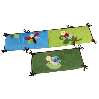 NoJo Critter Babies 4-piece Crib Bumper Set