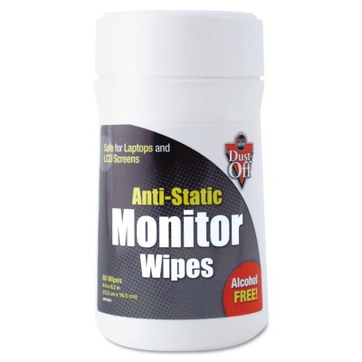 Dust-Off Premoistened Monitor Cleaning Wipes - 80 ct.