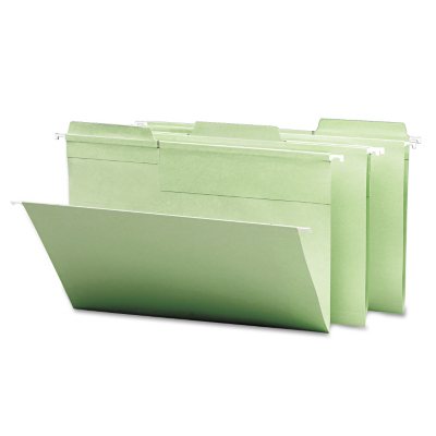 Smead - FasTab Hanging File Folders, 1/3 Tab, Legal, Moss Green - 20 ct.