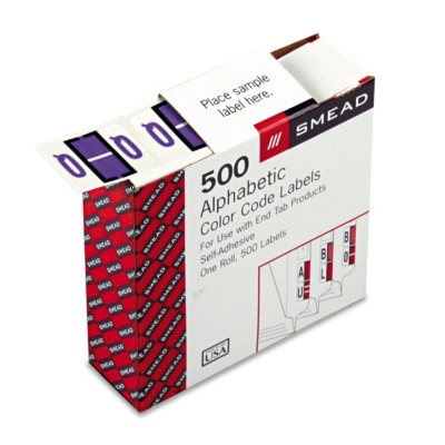 UPC 086486670876 product image for Smead Alphabetical Color Coded Labels - 500 pk. - Q | upcitemdb.com