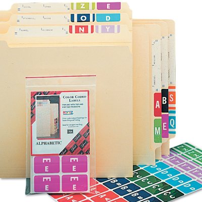 Smead Alphabetical Color Coded ACCS Style Labels