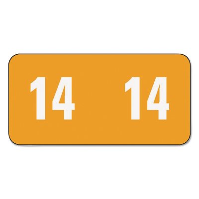 Smead Year End 2014 Folder Labels, End Tab Wrap Around, Orange, 250ct.