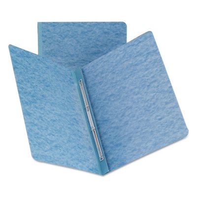Smead Side Opening PressGuard Report Cover, Prong Fastener, Letter, Blue