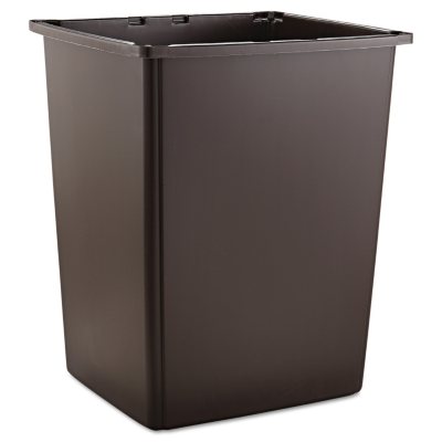 Rubbermaid Glutton Trash Can - Brown - 56 gal.