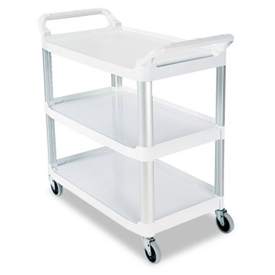 Rubbermaid Xtra™ Utility Cart, Open Sided - Off White