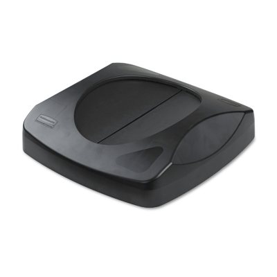 Rubbermaid Swing Top Lid for Untouchable Recycling Center - Black - 16" Square