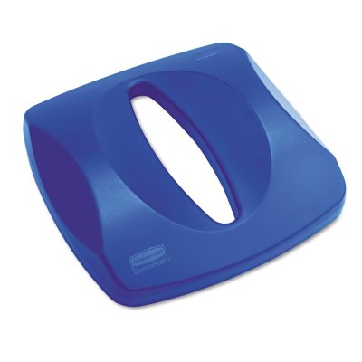 Rubbermaid Commercial - Untouchable Recycling Tops, 16 x 3 1/4 - Blue