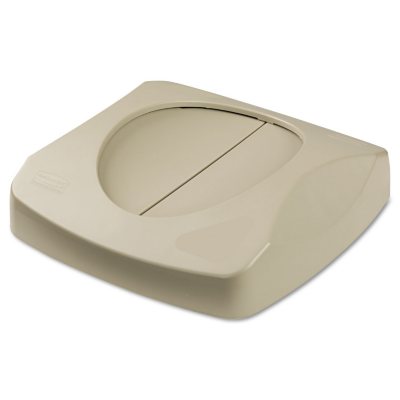 Rubbermaid Swing Top Lid for Untouchable Recycling Center - Beige - 16" Square