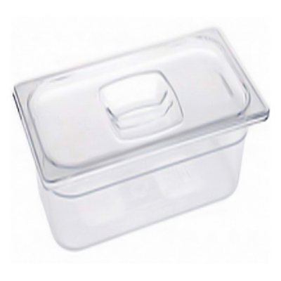 Rubbermaid 1/6 size Cold Food Pan with Lid - 2pk