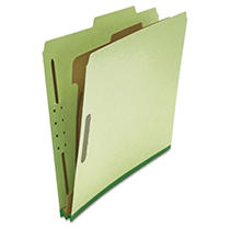 UPC 087547102510 product image for Universal® Pressboard Classification Folder, Letter, Four-Section, Green, 10 | upcitemdb.com