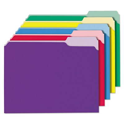 UPC 087547123065 product image for Universal® Recycled Interior File Folders, 1/3 Cut Top Tab, Letter, Assorted | upcitemdb.com