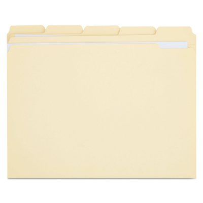 UPC 087547161159 product image for Universal® File Folders, 1/5 Cut Assorted, Two-Ply Top Tab, Letter, Manila,  | upcitemdb.com