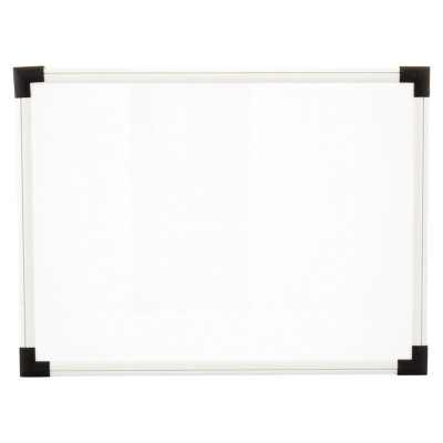 UPC 087547437223 product image for Universal® Dry Erase Board, Melamine, 24 x 18, White, Black/Gray, Aluminum/P | upcitemdb.com