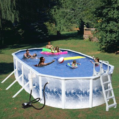 YorkTown Deluxe Above Ground Pool Package - 24' x 12' x 48"