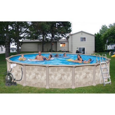 Nautilus 27' x 52" Round Deluxe Pool Package