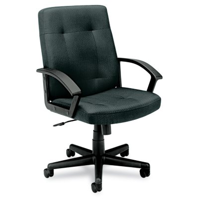 basyx by HON - VL602 Managerial Mid- Back Chair - Charcoal Fabric