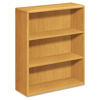 HON - 10700 Series Bookcase - 3 Shelves - Harvest