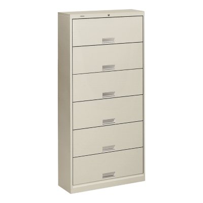 HON - 600 Series 6-Shelf Steel Receding Door File, Letter, 36