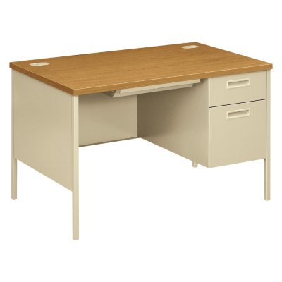 HON - Metro Classic Right Pedestal Desk - Harvest/Putty