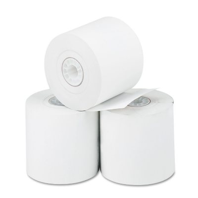 PM Company - Thermal Paper Rolls, Cash Register/Calculator, 2-1/4" x 165 ft, White - 3/Pack