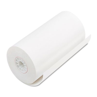 PM Company - Single-Ply Thermal Cash Register/POS Rolls, 4-9/32" x 115 ft., White - 25/Carton