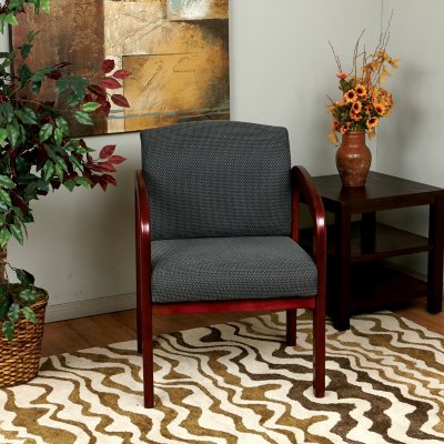 Cherry Finish Wood Visitor Chair