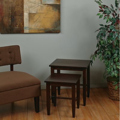 OSP Designs Espresso Collection Nesting Tables - Espresso Finish - 2 pc.