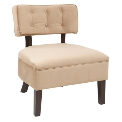 Avenue Six Curves Button Chair - Coffee Velvet