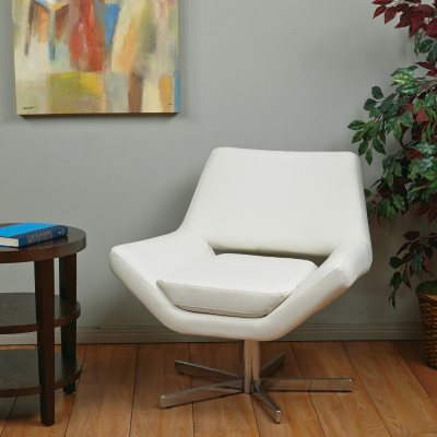 Avenue Six Yield 31" Wide Chair - White Vinyl