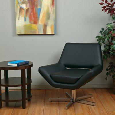 Avenue Six Yield 31" Wide Chair - Black Vinyl