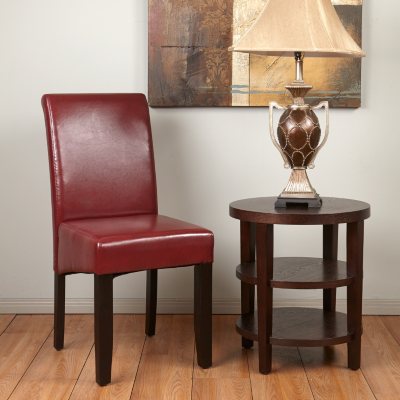 OSP Designs Parsons Dining Chair - Crimson Red