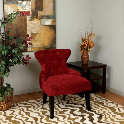 Avenue Six Curves Hourglass Chair - Vintage Grenadine