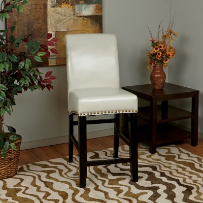 OSP Designs Parsons 24” Barstool - Cream