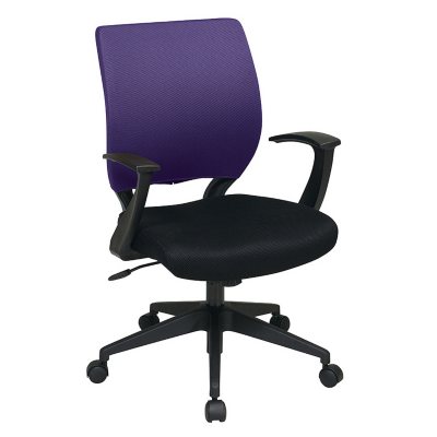 Office Star Mesh Chair Cover for Screen-Back Task Chair - Purple
